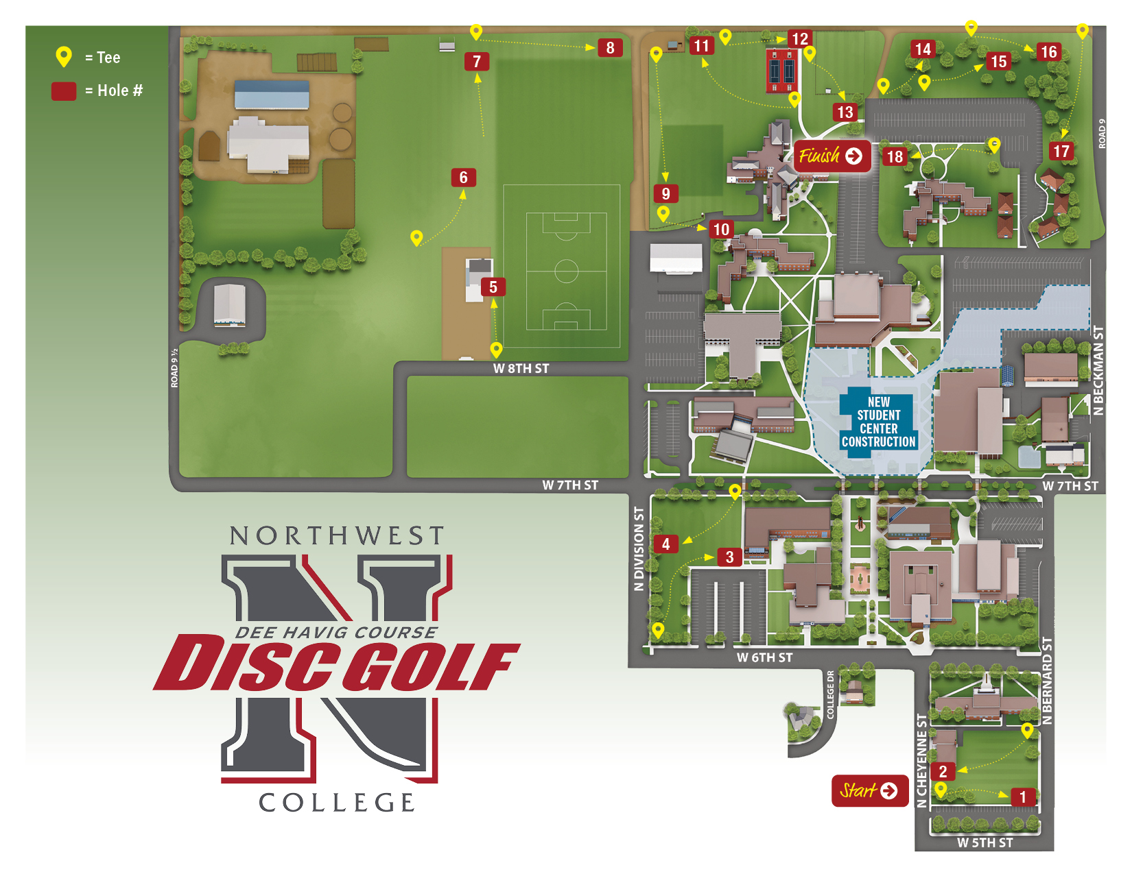 Dee Havig Golf Course Map