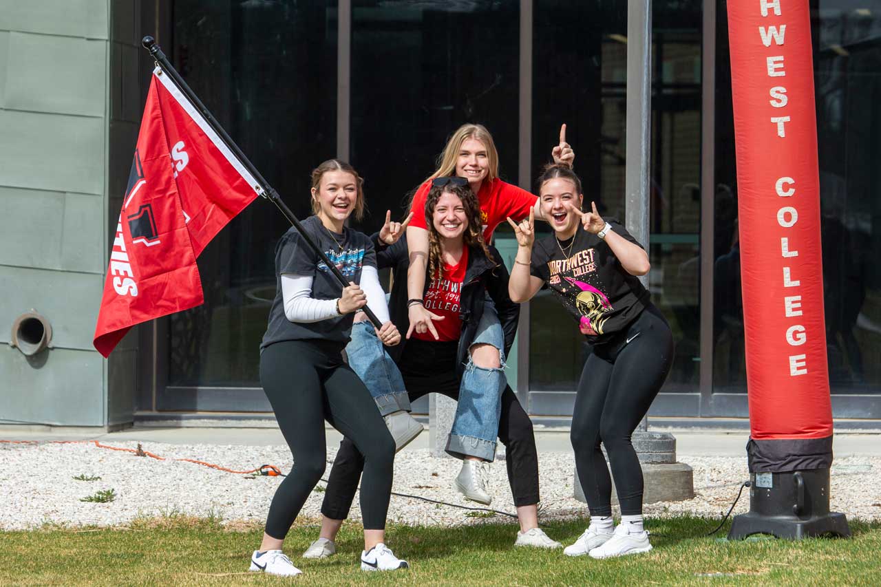 Students participating in Northwest College Experience Day