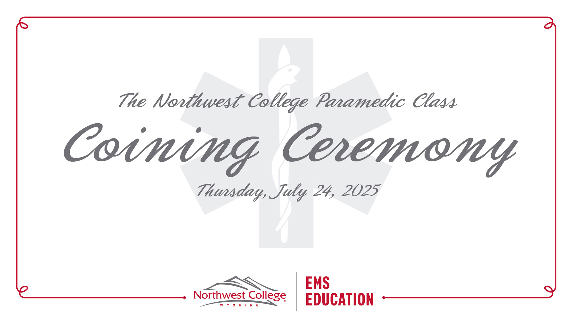 Paramedic Program Coining Ceremony 2025