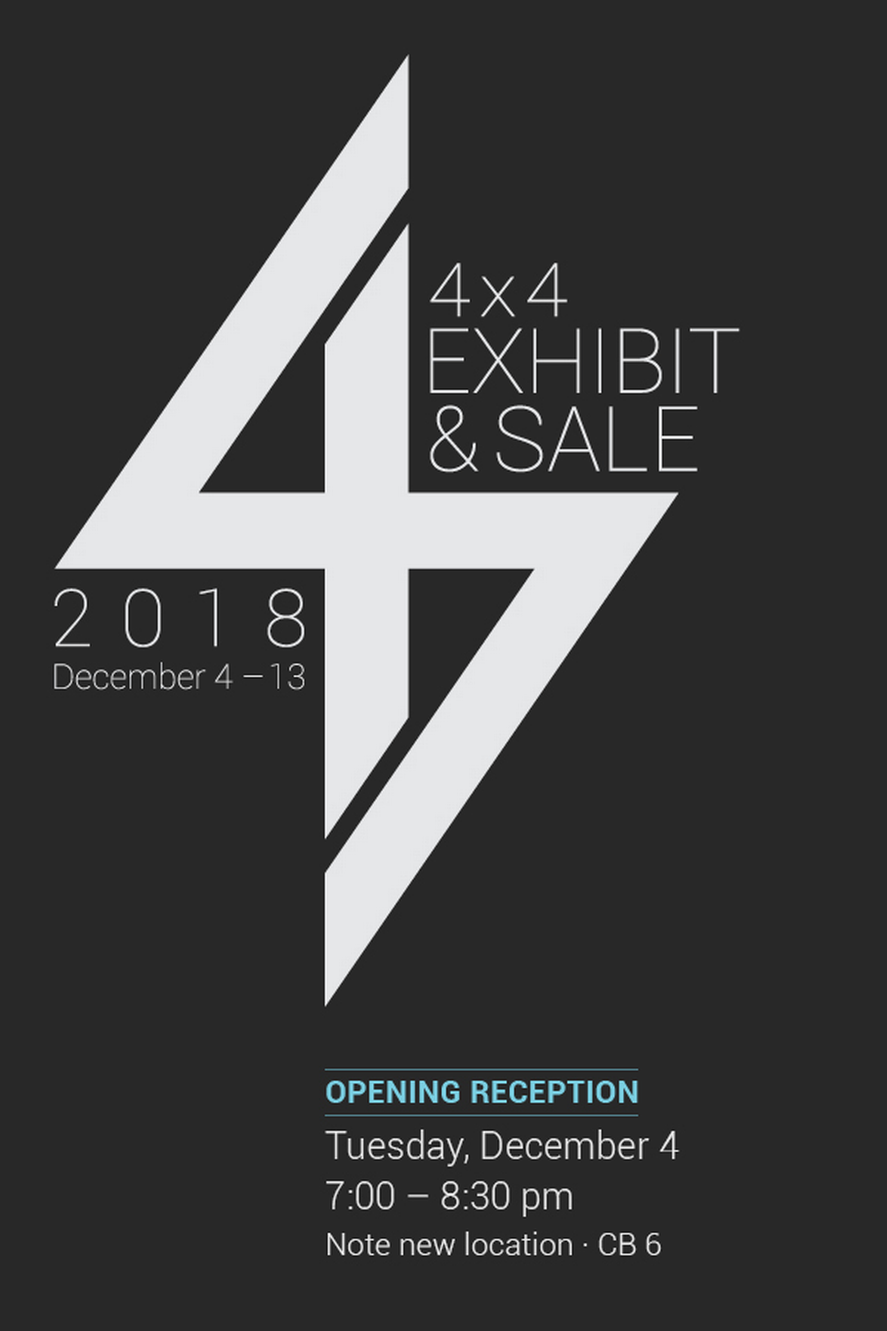 Opening Reception - 4X4 Exhibit & Sale image