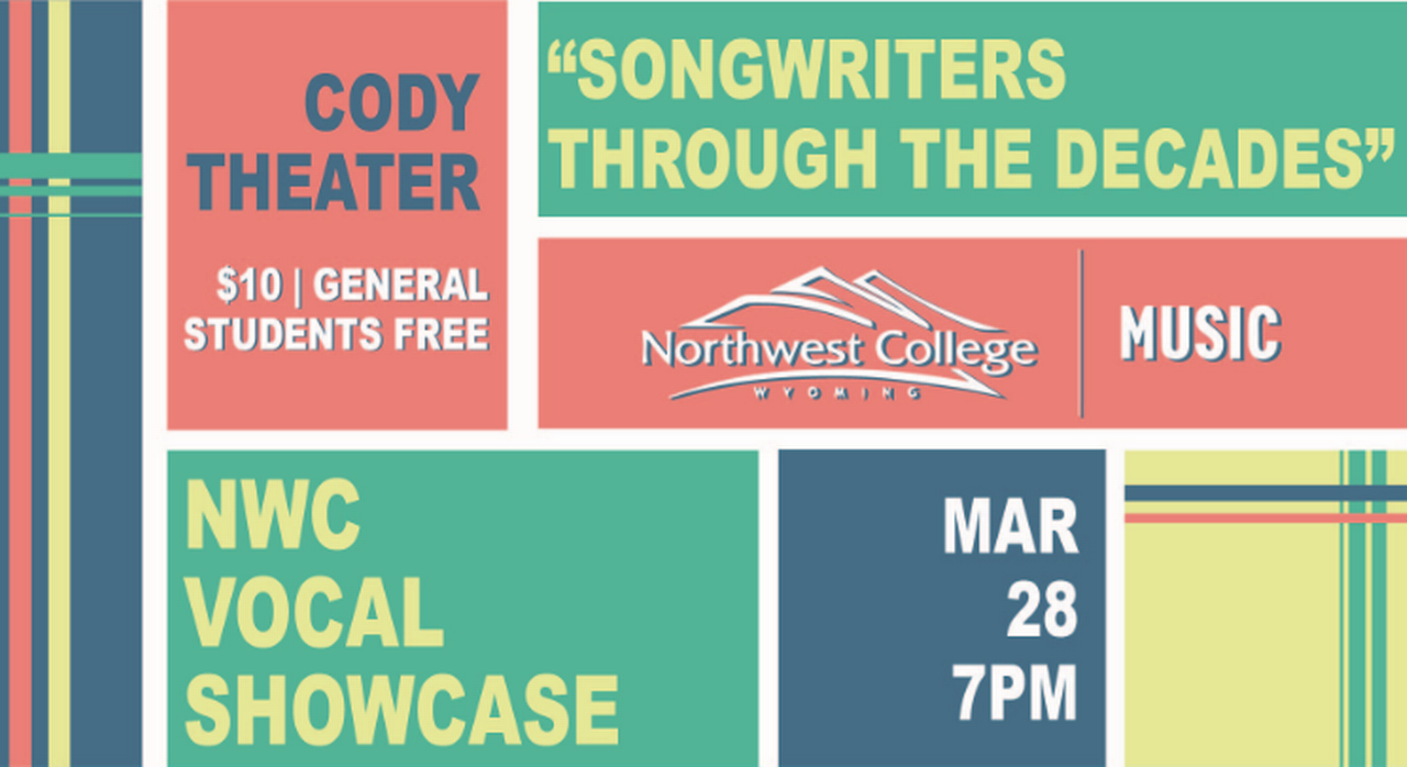 NWC Vocal Showcase "Songwriters Through the Decades" March 28, 2019
