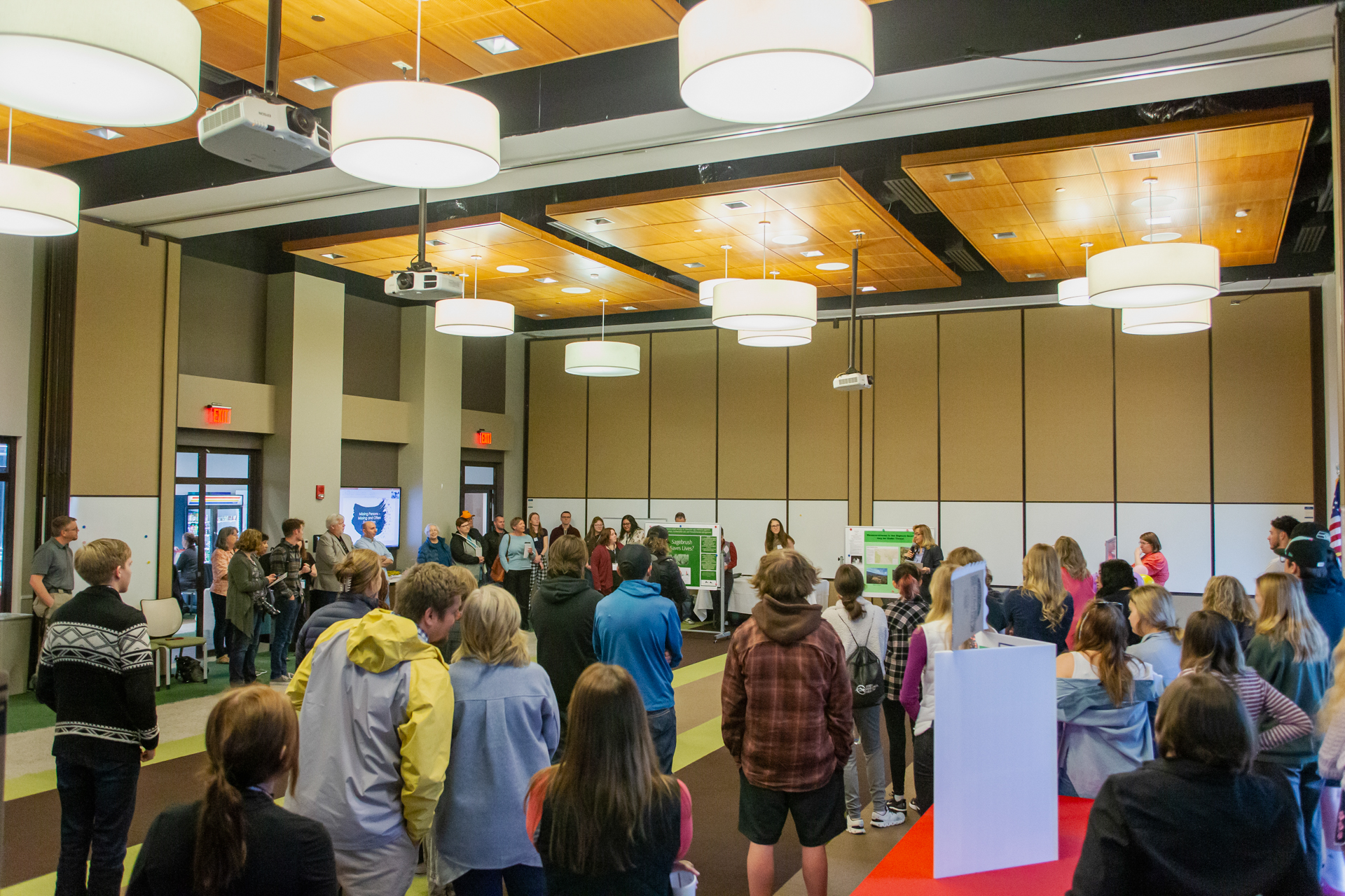 Yellowstone Conference center filled with people